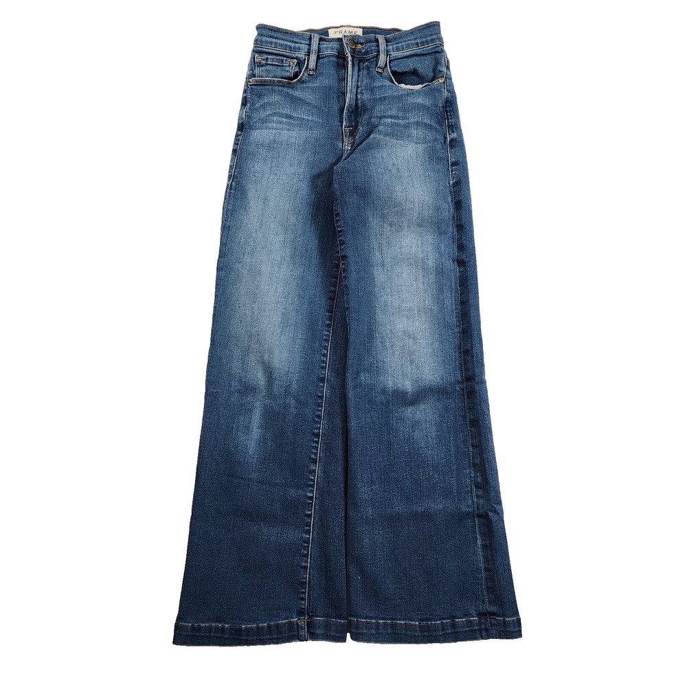 Frame Denim Jeans Womens 24 P Le Capri Wide Leg Crop Baggy High Rise Stretch Y2K